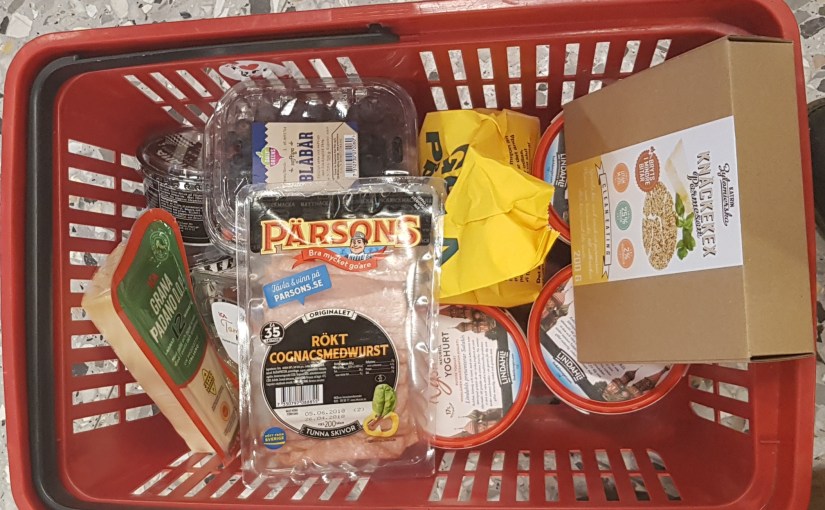 Påfyllning av kylen inför resten av&nbsp;veckan.