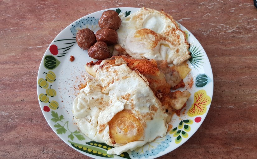 Ännu en stadig frukost och en solig&nbsp;morgon.