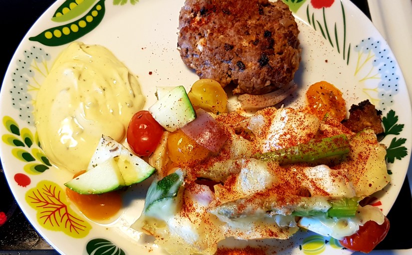 Fetaostbiff efter arbete, promenad och&nbsp;bodypump